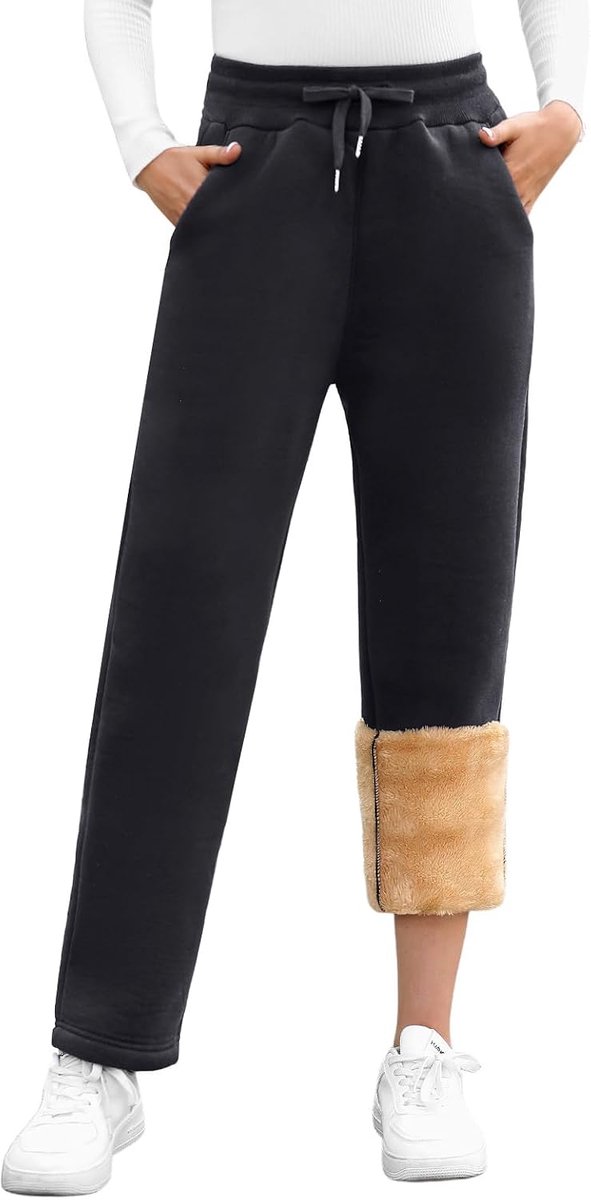 Joggingbroeken voor dames - thermisch fleece - met zakken - ideaal voor sportieve activiteiten - ShopVlot