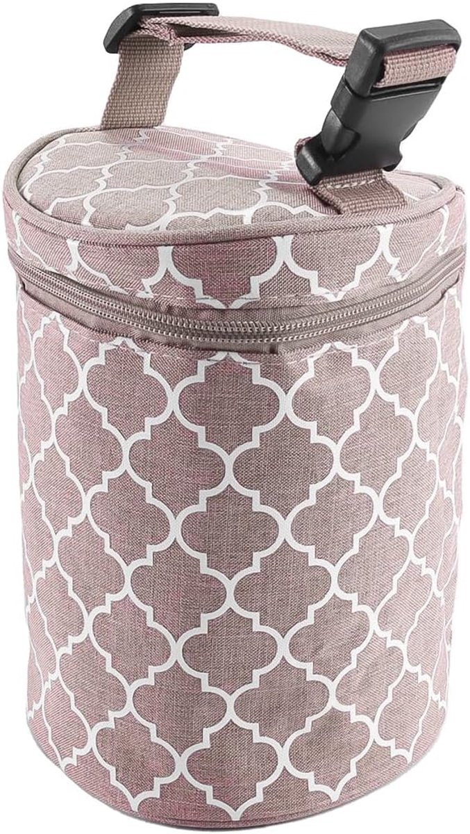 Geïsoleerde fleszak moedermelkkoeler - Roze 14cm x 19cm - Draagbaar en multifunctioneel - Houdt melk op temperatuur - ShopVlot — afbeelding 2