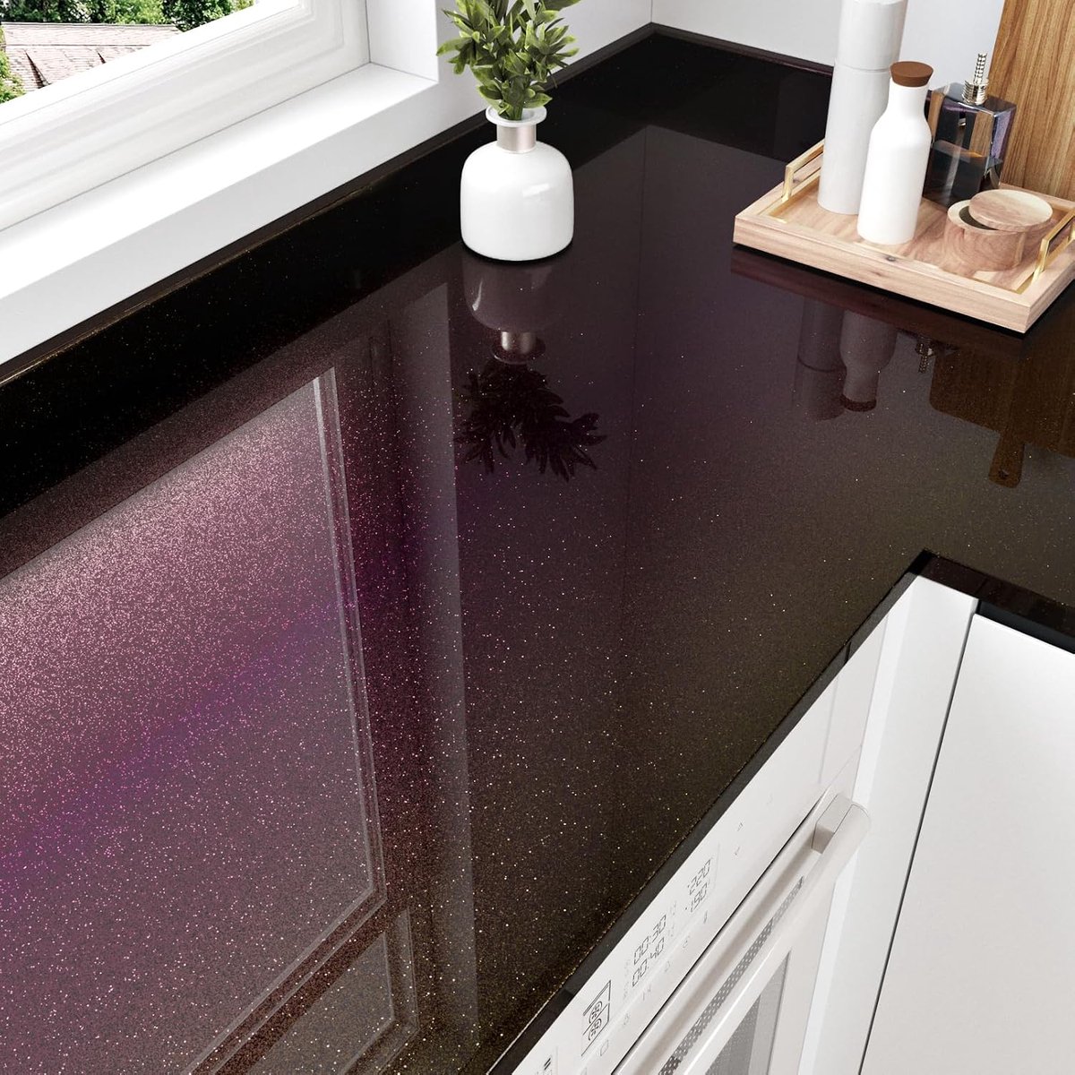 Purple wallpaper for living room kitchen worktop covering vinyl self adhesive bathroom wallpaper waterproof furniture - ShopVlot