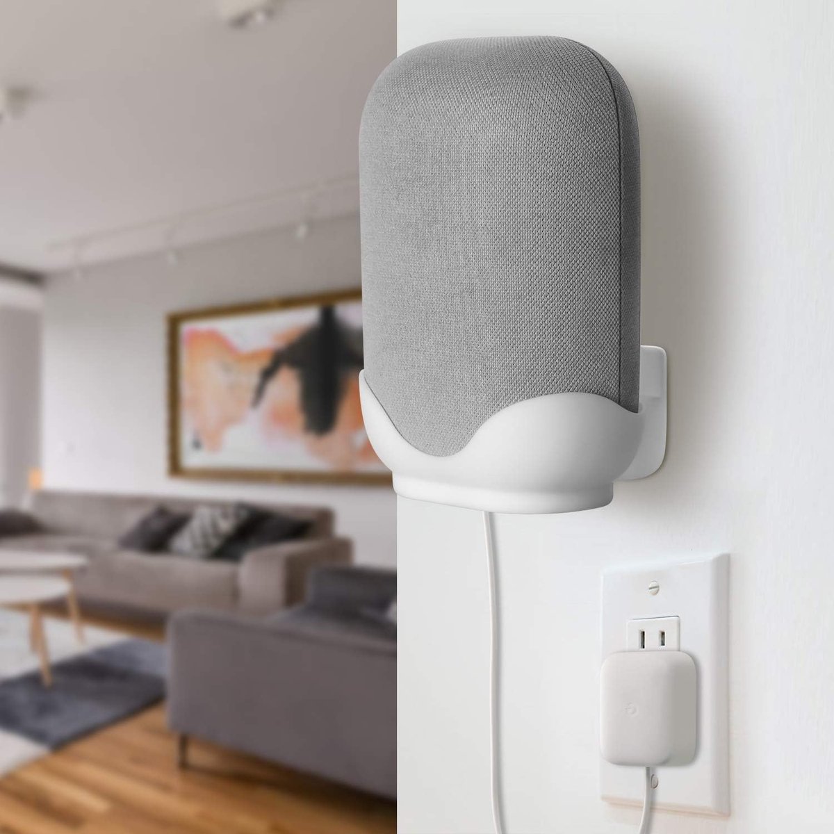 Wall Mount for Google Nest Audio Desktop Speaker - Space Saving Stand with Integrated Cable Management - ShopVlot