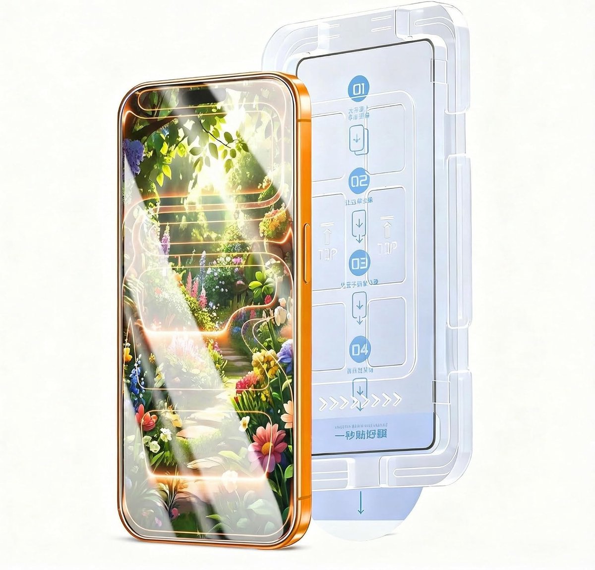 GOOGO Beschermglas voor iPhone 17 Pro, gehard glas, beschermfolie met installatiekit - ShopVlot