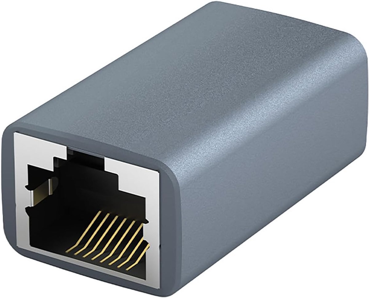 RJ45 ethernet koppeling 1000 Mbps, RJ45-aansluiting aansluiting op aansluiting, compatibel met netwerkkabels - ShopVlot