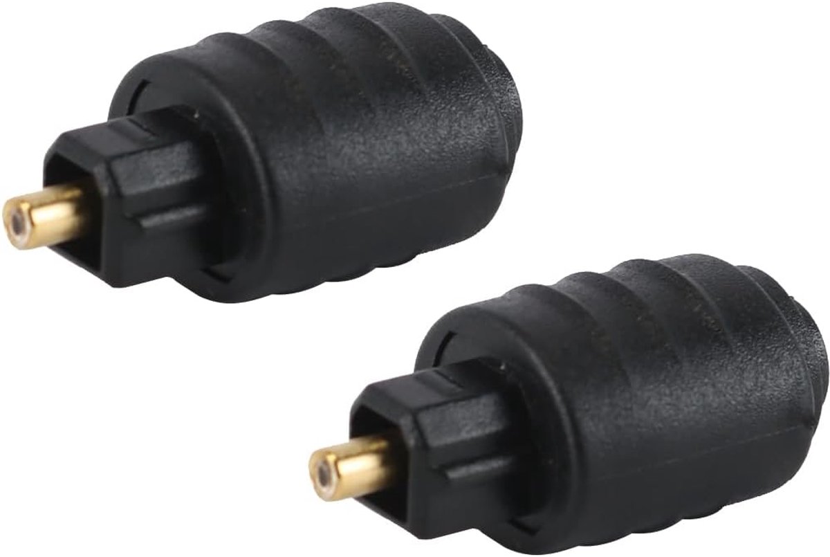 Toslink Optical Audio Adapter 2pcs - Mini 0.3cm Female Jack - Beschermd tegen elektromagnetische interferentie - ShopVlot