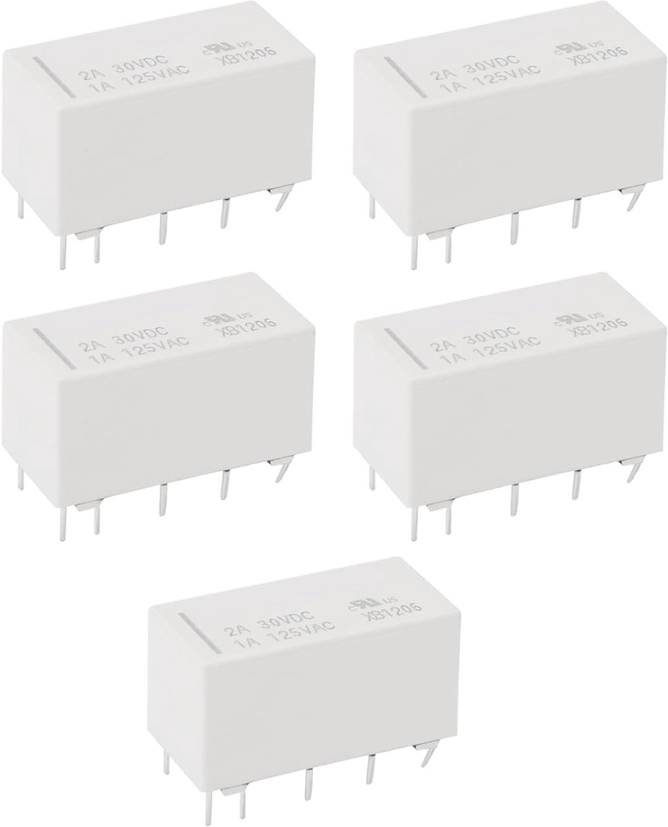 Miniatuur relais 10-pins - bistabiel 3V - zelfvergrendelend - ideaal voor modelbouw - ShopVlot