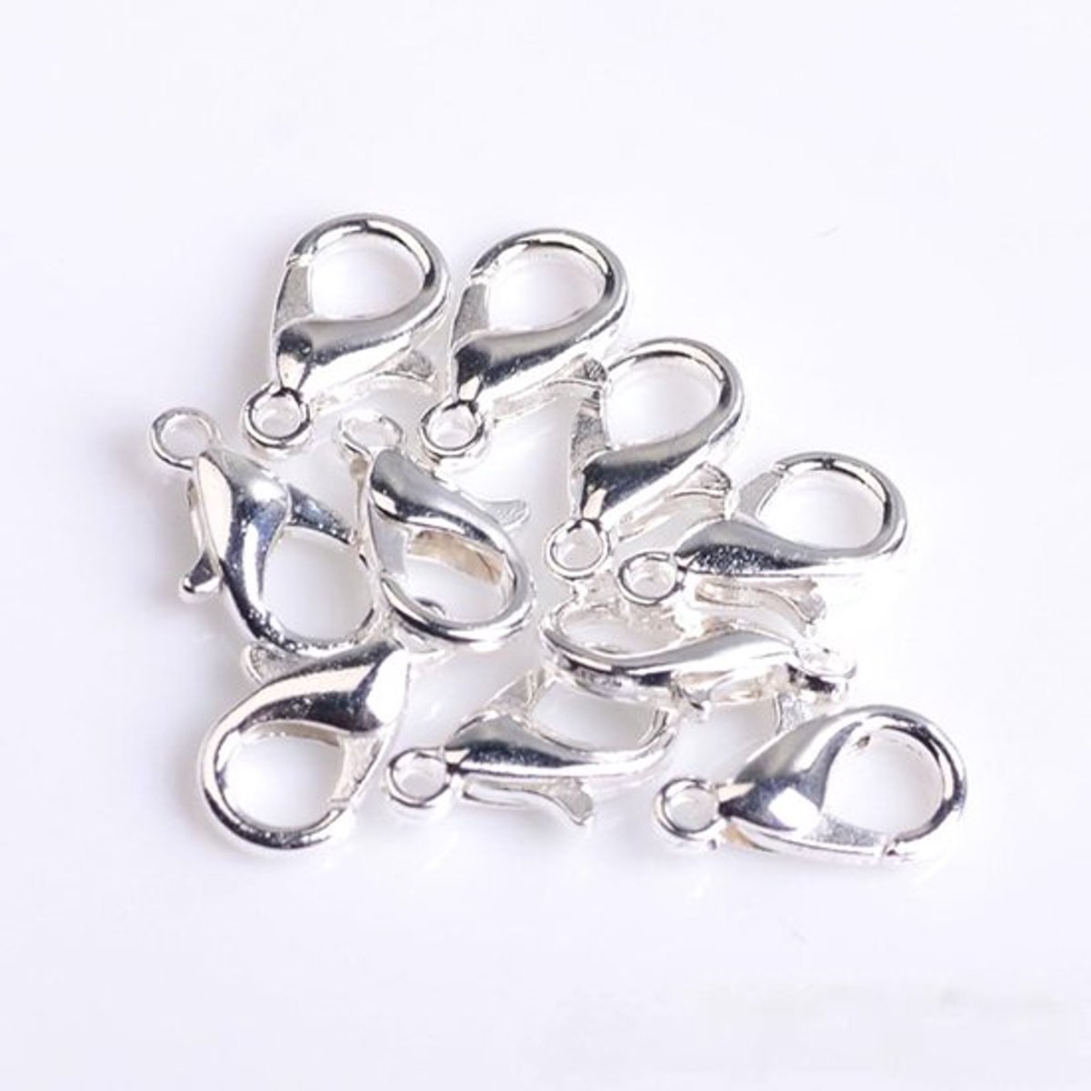 Karabijnhaak 21mm - Musketonhaak - Sluiting Sieraden Maken - Sleutelhanger - Kralen - Zinklegering, Duurzaam - Sluitingen