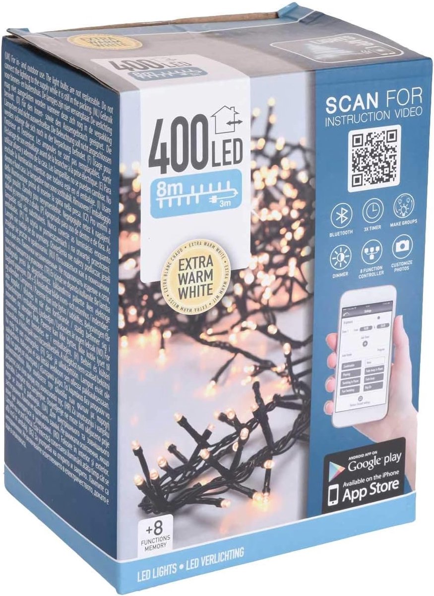 LED lichtketen 8-16 meter - app-bediening - 8 functies en dimmer - sfeervolle buitenverlichting - ShopVlot