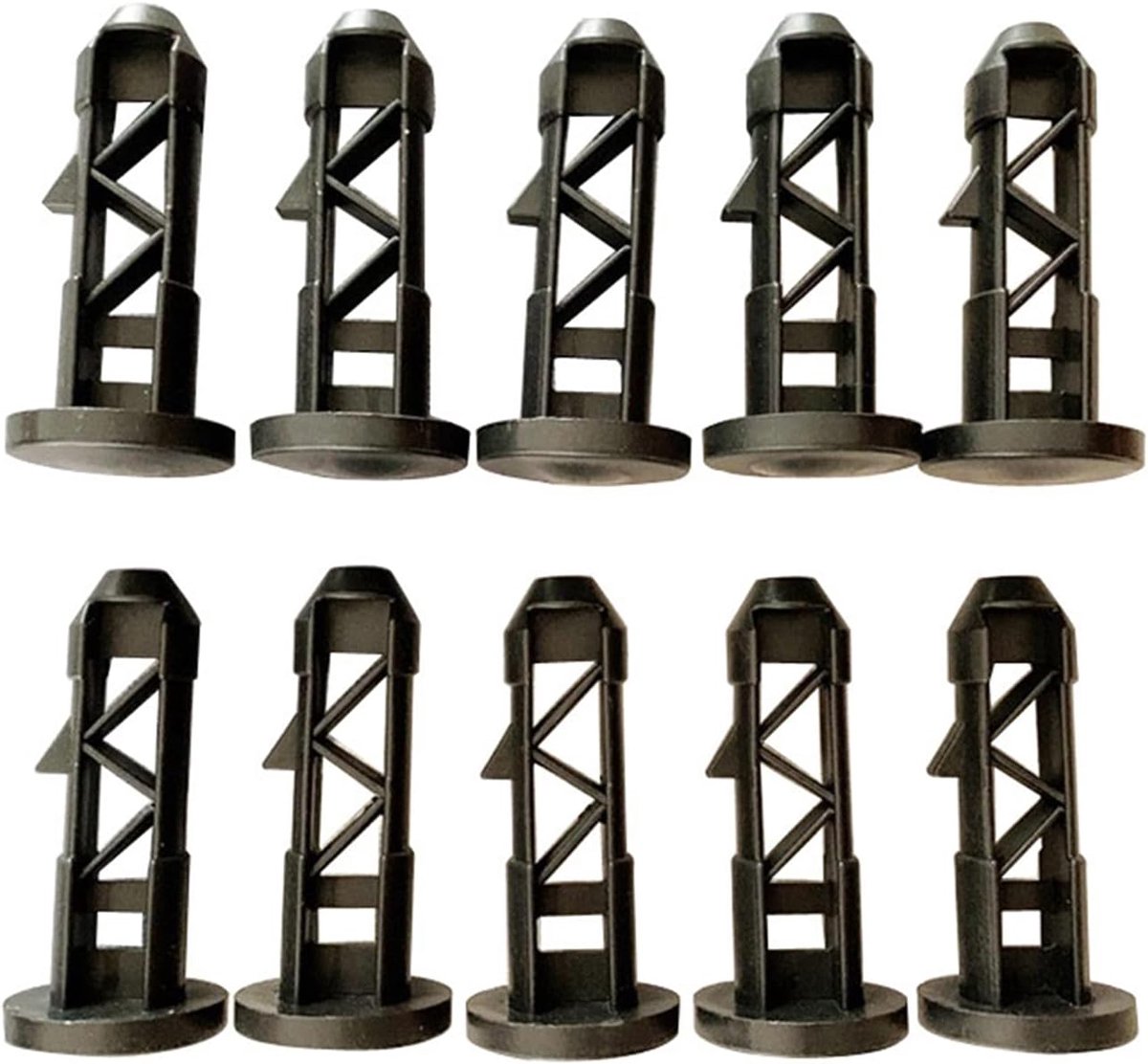 Hengels voor de deksel van afvalcontainer - 10 stuks - universeel voor 50/80/100/120/240 l - eenvoudige installatie - ShopVlot