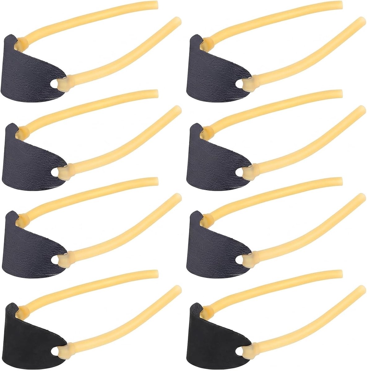 Steenlansen set van 8 - Elastische latex rubber - Krachtig en comfortabel - Voor volwassenen - ShopVlot