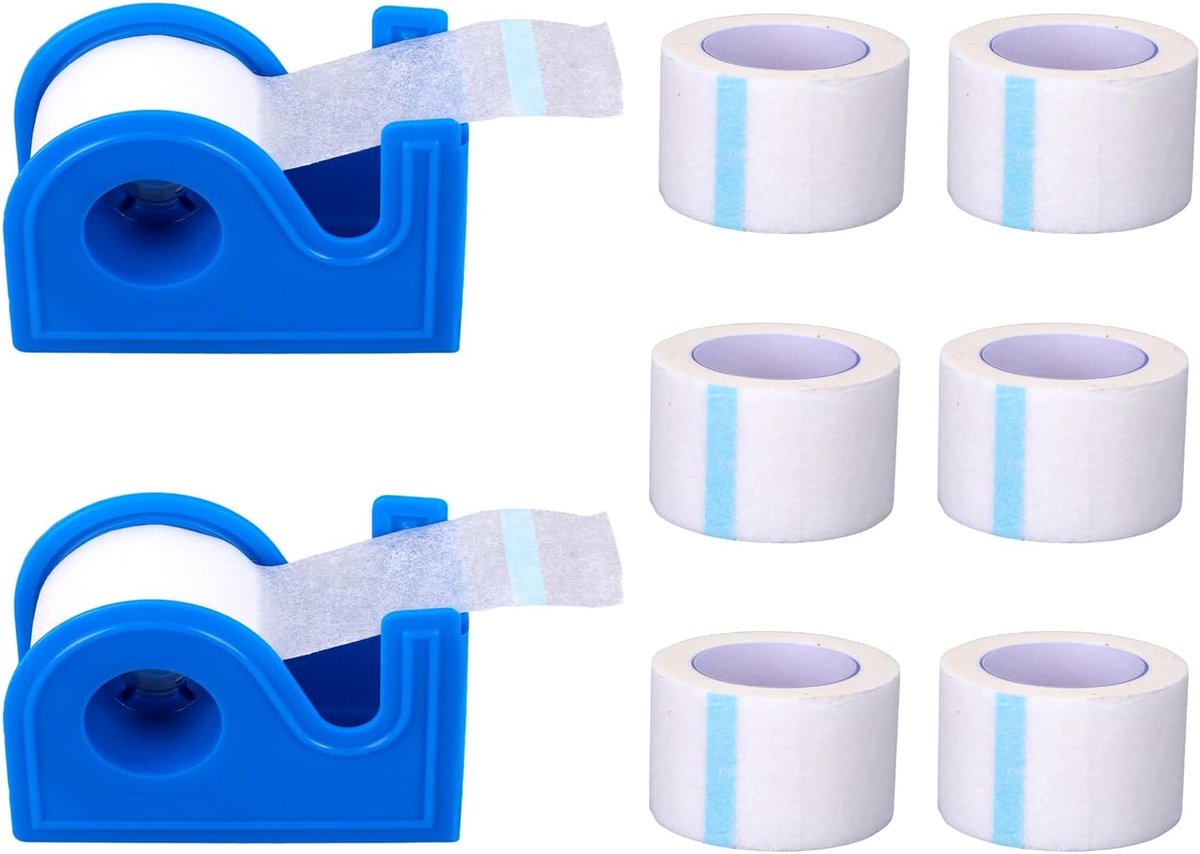 Medische papieren tape 6 rollen - 1,23cmx288m microporeus - hypoallergeen - ideaal voor gevoelige huid - ShopVlot