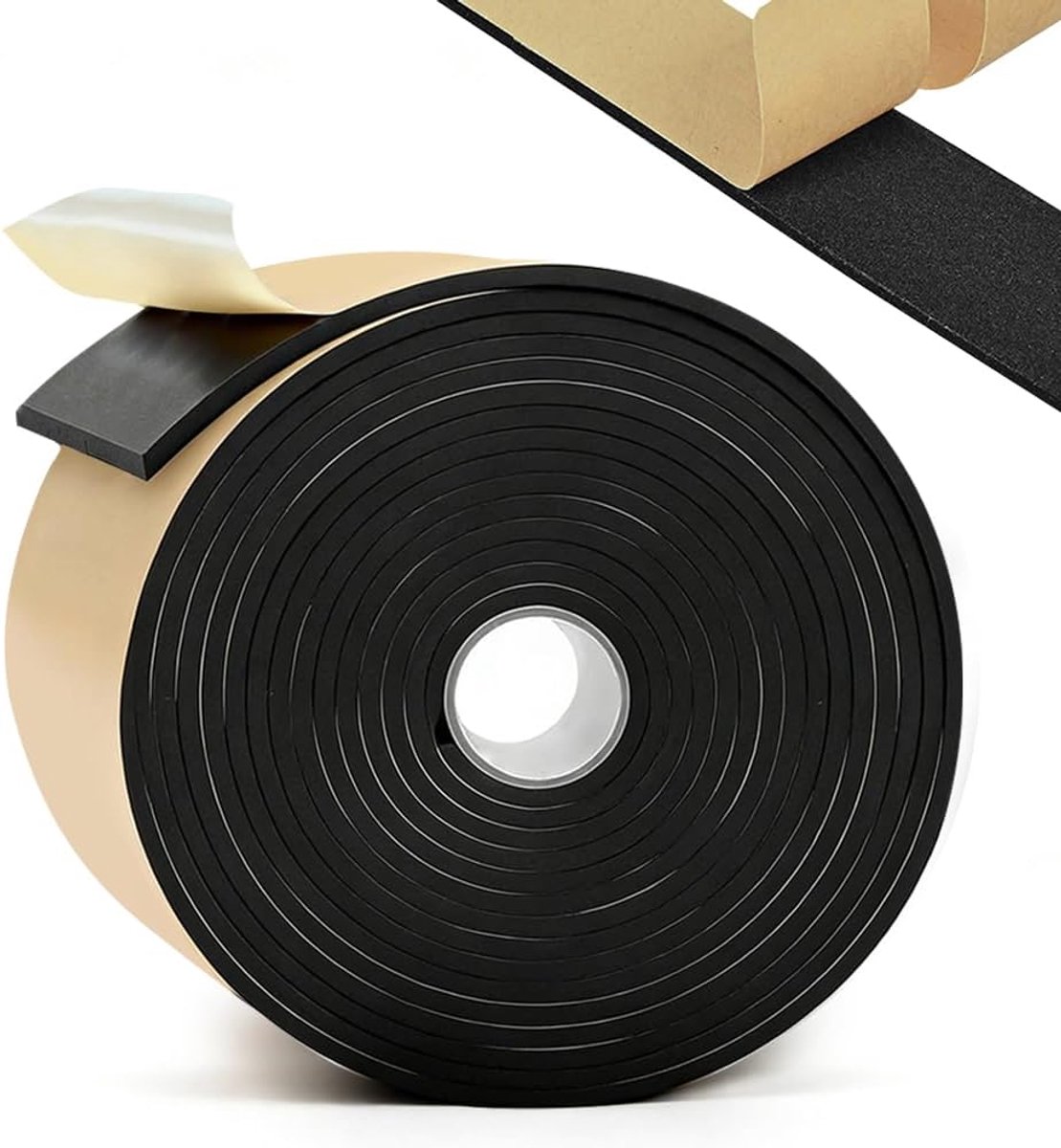 Foam tape 100mm x 3mm - CR foam - weerbestendig - voor geluidsisolatie - ShopVlot