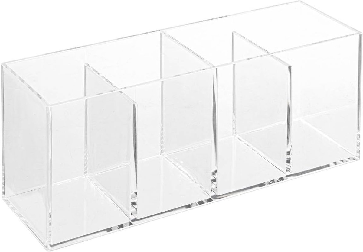Makeup tray 4 compartments - transparant - praktische indeling - ideaal voor organisatietalent - ShopVlot