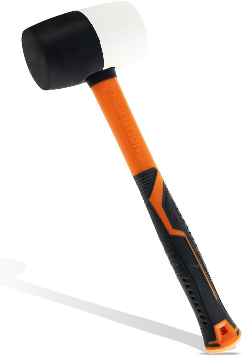 Rubber hamer - zachte rubberen kop - krasbestendig - perfect voor vloeren leggen - ShopVlot