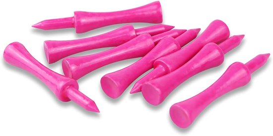 SnelShoppen - Golf Tees Hout 60mm 100 Stuks Biologisch Afbreekbaar Duurzaam Roze Bamboo voor Milieu Bewuste Golfers van Snelshoppen — afbeelding 3