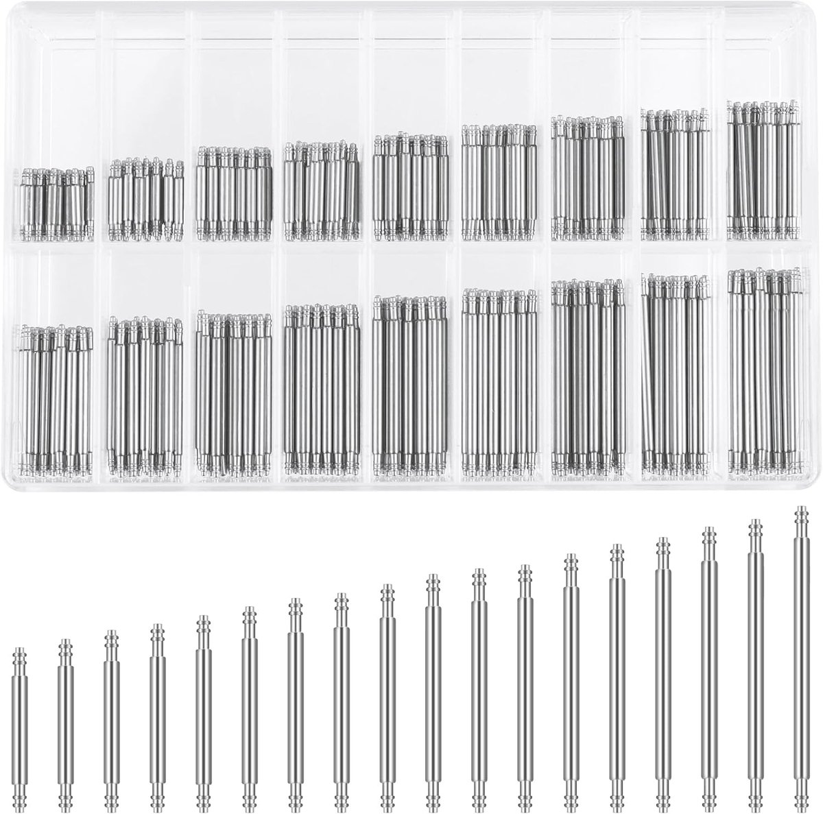 Horlogeband pennen 360 stuks - vervangbare veren - multi-kleur - voor horlogereparatie - ShopVlot