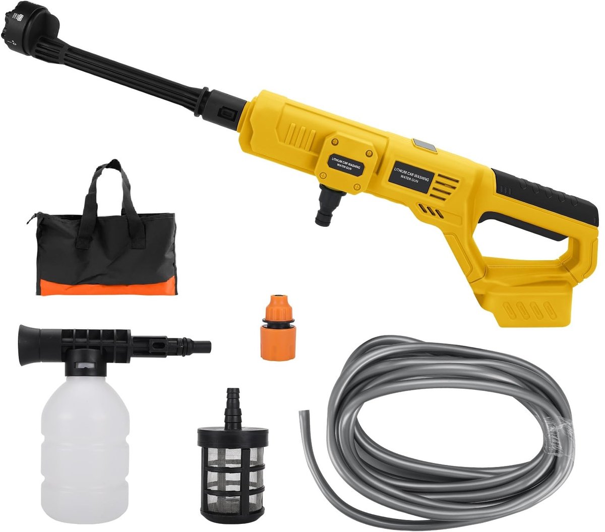 Solidchoice - Draadloze Hogedrukreiniger met 6-in-1 Nozzle en 750PSI Druk