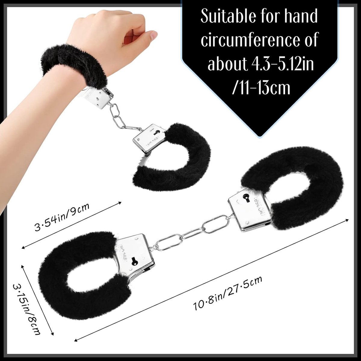 Handboeien Plush - Zachte stof - Inclusief 2 sleutels - Perfect voor erotische spellen - ShopVlot