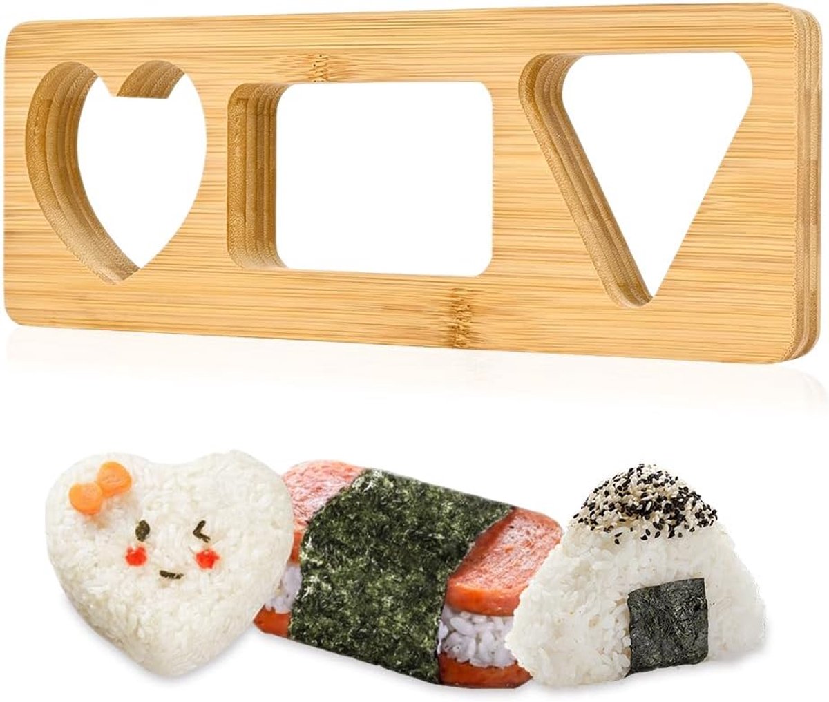 Onigiri maker - houten rijstbalvorm - herbruikbaar - perfect voor gezinnen - ShopVlot