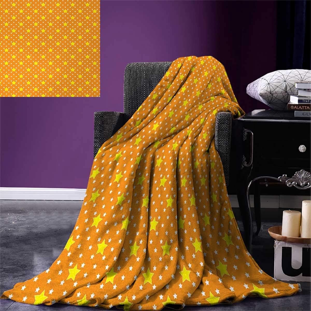Plaid 50"x30" - Microfiber - Polka Dots op sterren - Warm en lichtgewicht voor bed en bank - ShopVlot