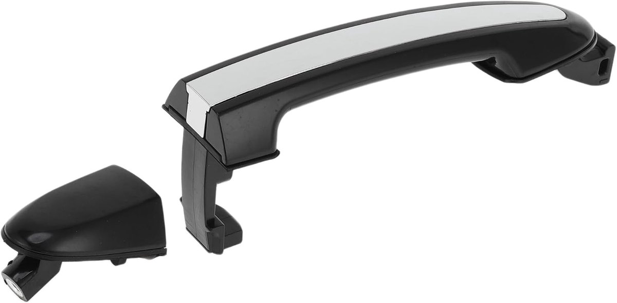 Buitendeurgreep Hyundai Santa Fe 2007-2012 - Zwart Zilveren Toon - Duurzaam ABS - Elegante uitstraling - ShopVlot