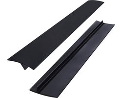 MengH Silicone Split Cover - 53,3 cm - zwart - vul de opening tussen fornuis en aanrecht - ShopVlot