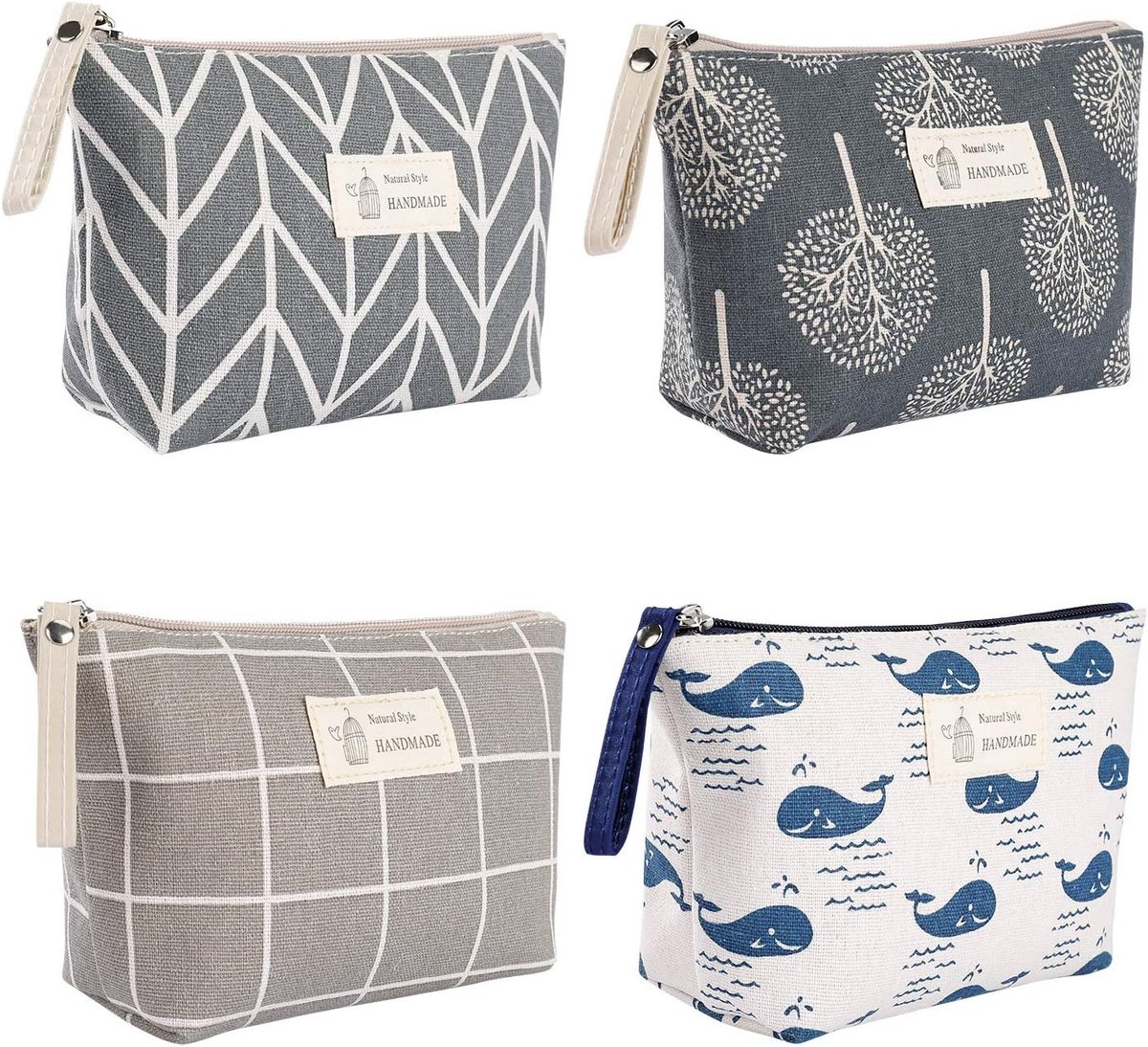 Make-up tas 4-delig - canvas - multifunctioneel - perfect voor reizen - ShopVlot