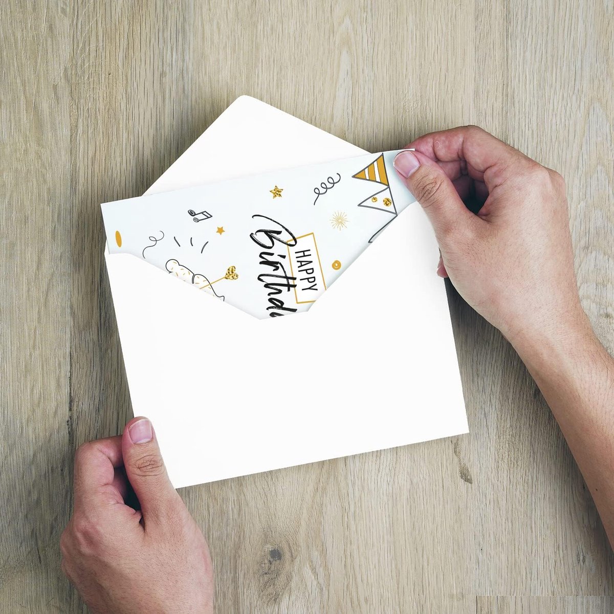 Verjaardagskaarten 12 x 18 cm - Premium kwaliteit - Inclusief 2 enveloppen - Perfect voor feestelijke wensen - ShopVlot