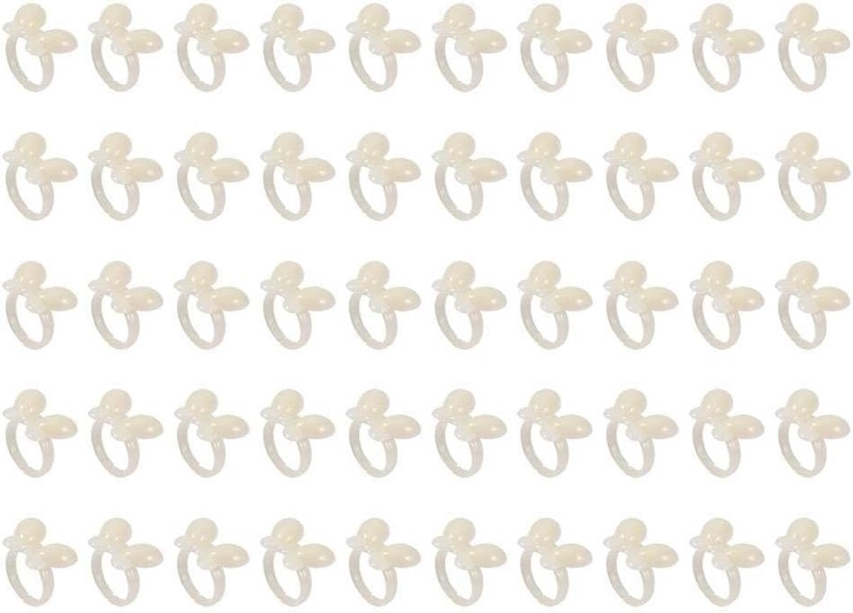 Nail art display set 50pcs - beige vlinder - kleurrijke manicure tips - creatief voor kinderen - ShopVlot