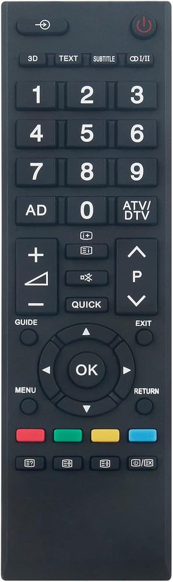 ALLIMITY Replce Remote control fit for Toshiba LCD TV CT-90437 CT90437 40L5335D - ShopVlot