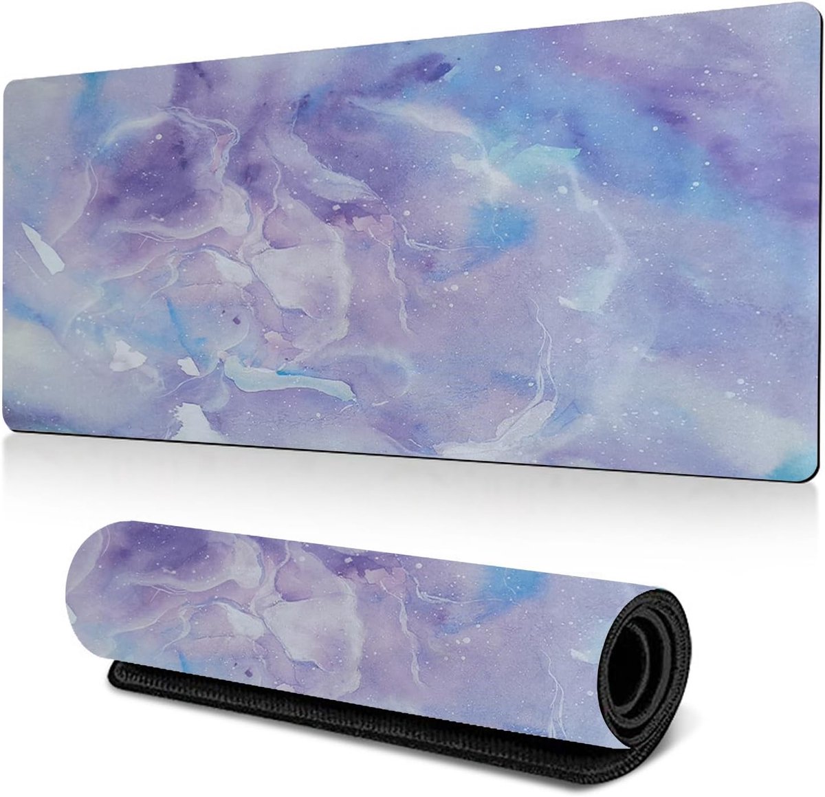 Grote gaming-muismat - 80 x 30 cm geavanceerde marmeren muismat voor bureau - gaming-muismatten met antislip onderkant (DLS-1 - 80 x 30 cm)