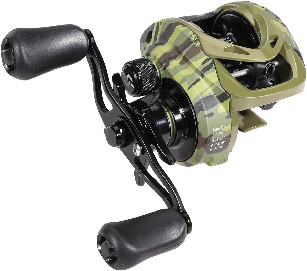 Sougayilang MAX Baitcasting Reel 8.0:1 High Speed Gear Ratio Fishing Reel 18lbs Carbon Fiber Drag Baitcaster Reels - ShopVlot