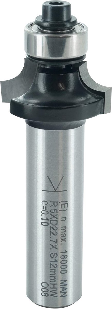 ENT 14366 Round cutter, Carbide cutter, Shaft transducer (S) 12 mm, Fremaple meter (D) 22.7 mm, NL 9.5 mm, R 5 mm, SL - ShopVlot