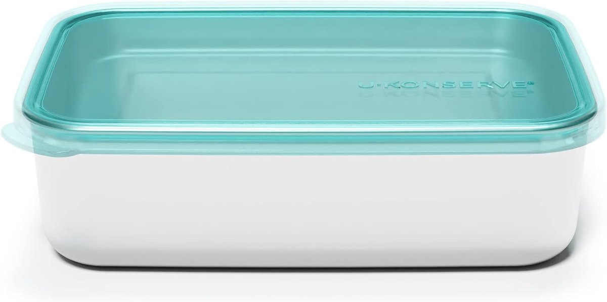 U Konserve Stainless Steel Rectangular Food Storage Bento Box Container, Leak Proof Silicone Lid Dishwasher Safe - ShopVlot