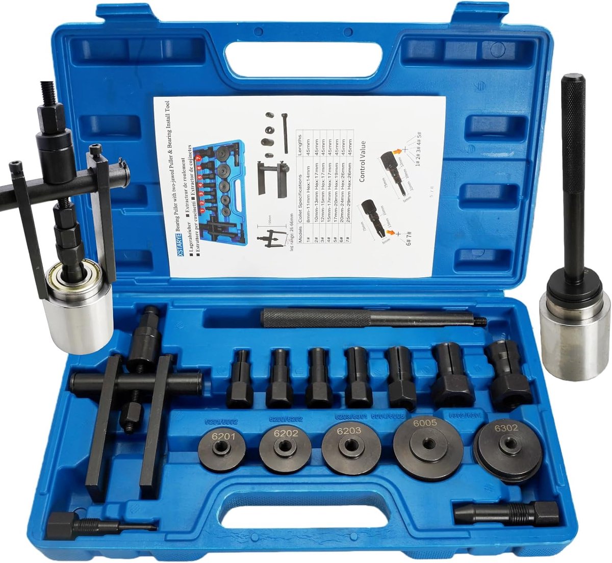 16PCS Velo Extracteur de Roulement Interior with Kit presse à Roulements pour l'installation Roulements Arrache - ShopVlot