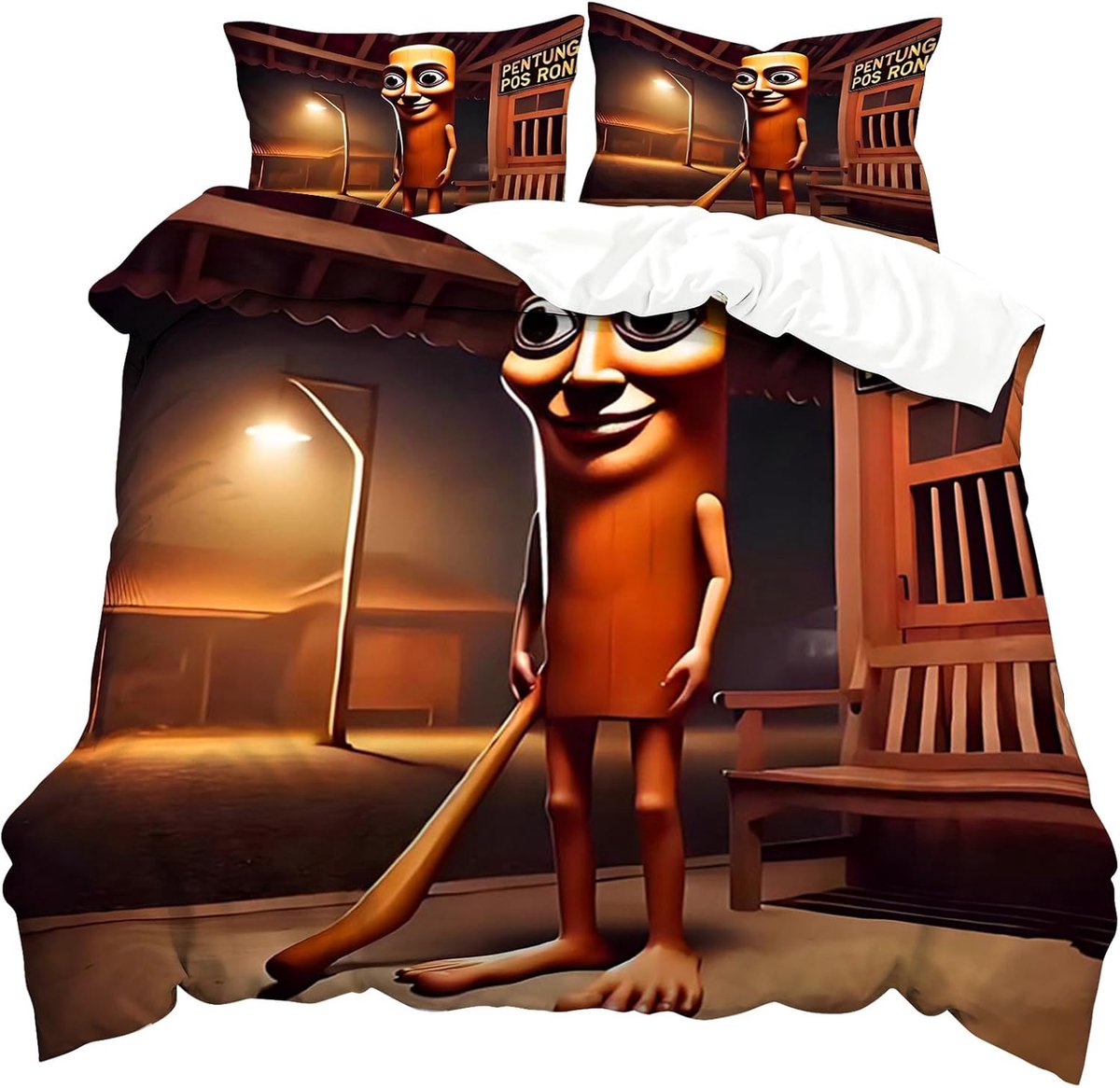 Dekbedovertrek jongens 135x200 - Anime design - Inclusief 2 kussenslopen - Comfortabel en ademend - ShopVlot