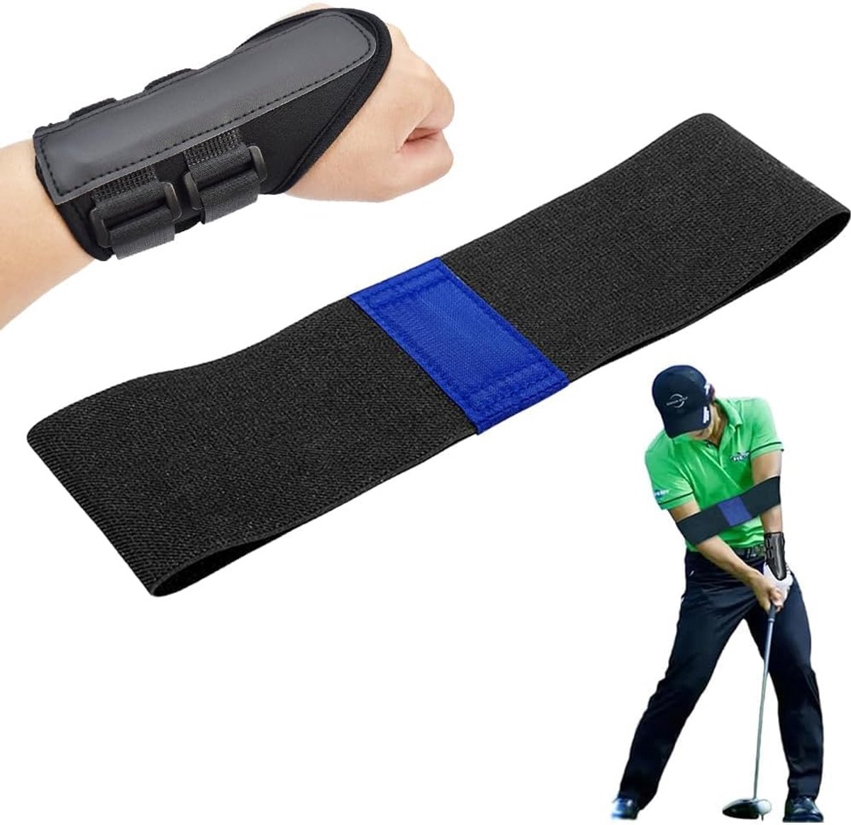 Golf Swing Trainer Set - 2 stuks - Polsbrace en Swing Band - Verbeter houding en precisie - ShopVlot