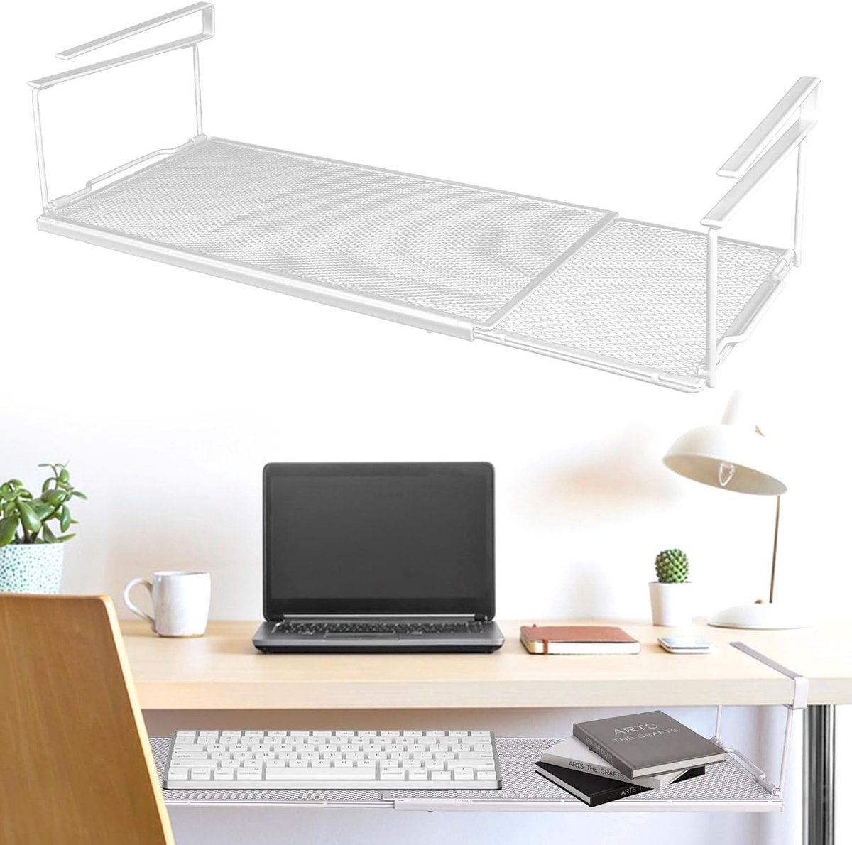 Verstelbare Hangplank voor Keuken, Kast en Schoenen - Ideaal voor Opbergruimte en Organisatie, 15-70 cm Metaal