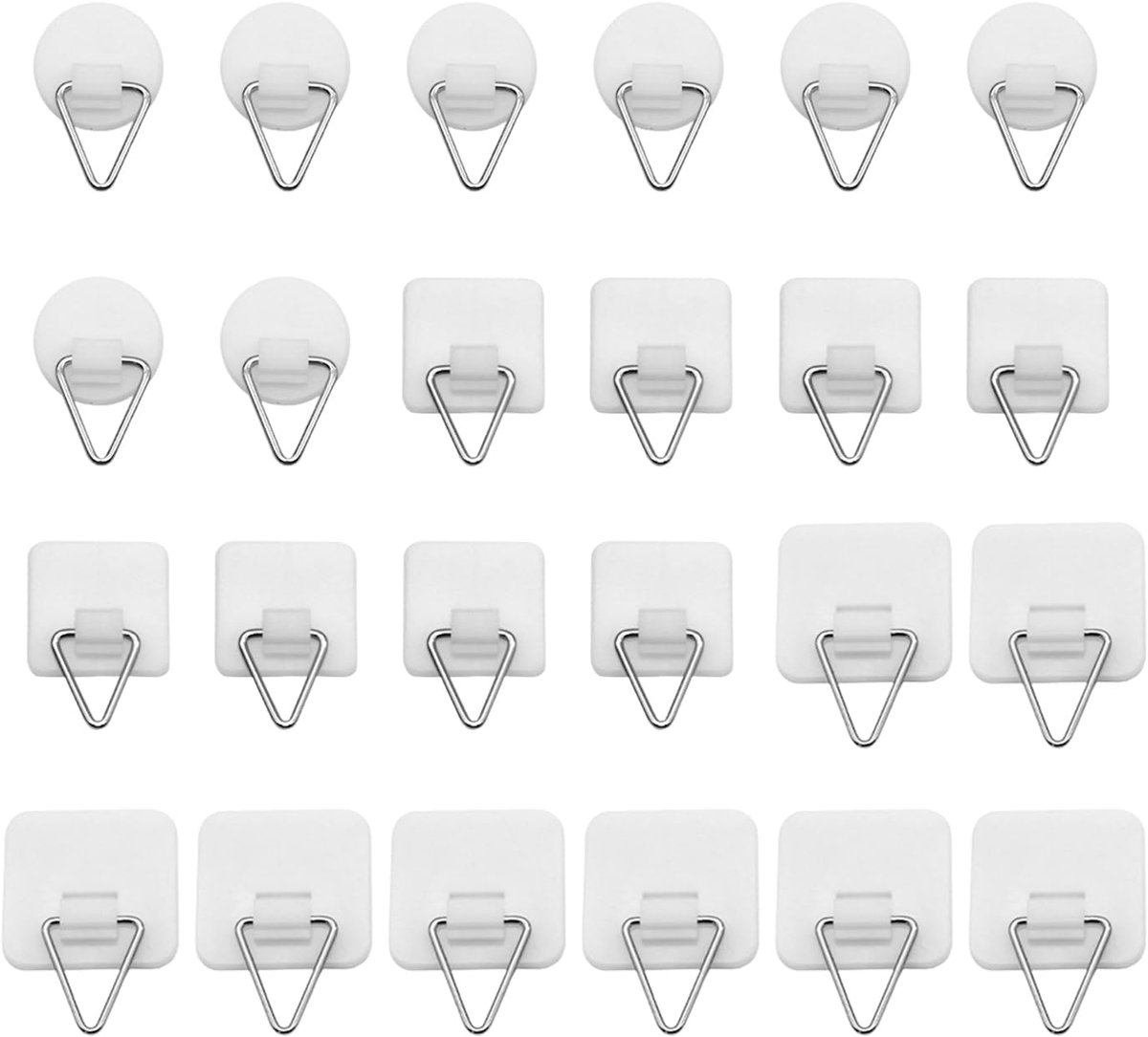 Plastic haken 24 stuks - decoratief en multifunctioneel - stevige opslagaccessoires - ideaal voor fotolijsten - ShopVlot
