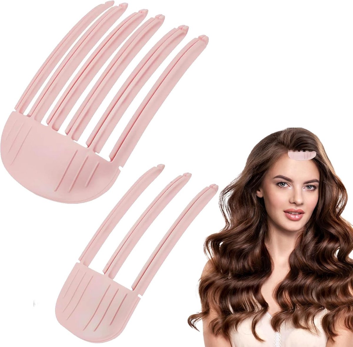 Volume Clips voor Haarstyling - 2 Stuks Volume Clips voor Fluffy Bangs en Styling van Lang en Kort Haar - Ideaal voor Volume en Vormgeving
