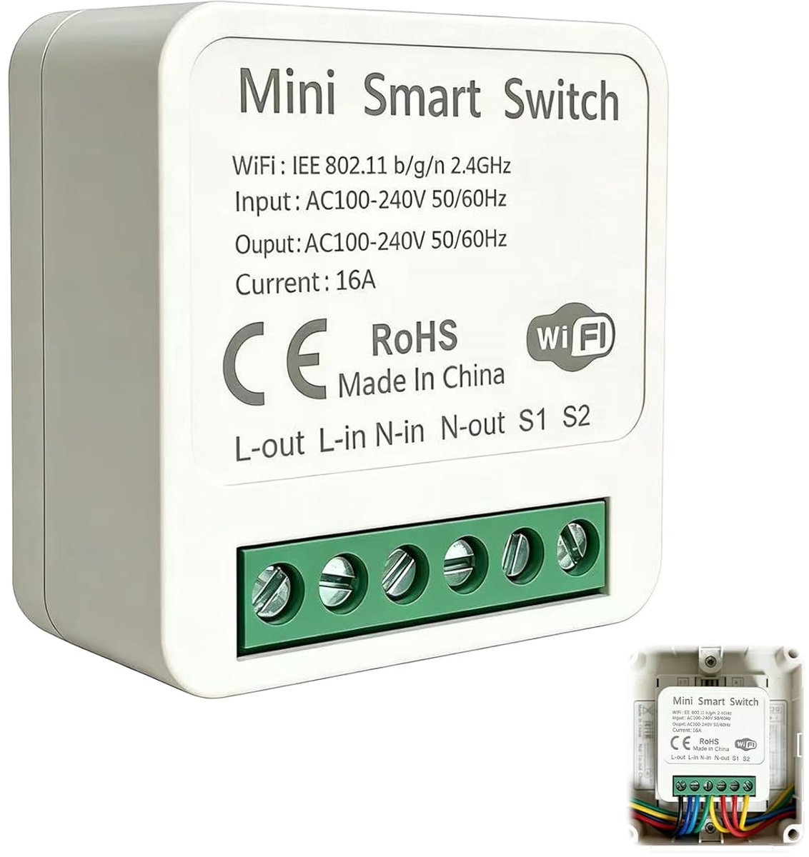 WiFi switch - slimme schakelaars - compatibel met Alexa - draadloze bediening via app - ShopVlot