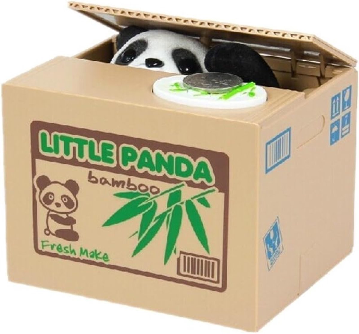 Spaarpot met vliegende panda - Automatisch - Grappige decoratie - Leuk voor kinderen en volwassenen - ShopVlot