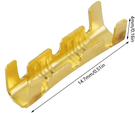 Vierkante Messing Krimpkous, 100 stuks Krimpkous voor Snelle Bedrading 0.5-1.5mm, Elektrische Isolatie en Bescherming — afbeelding 5
