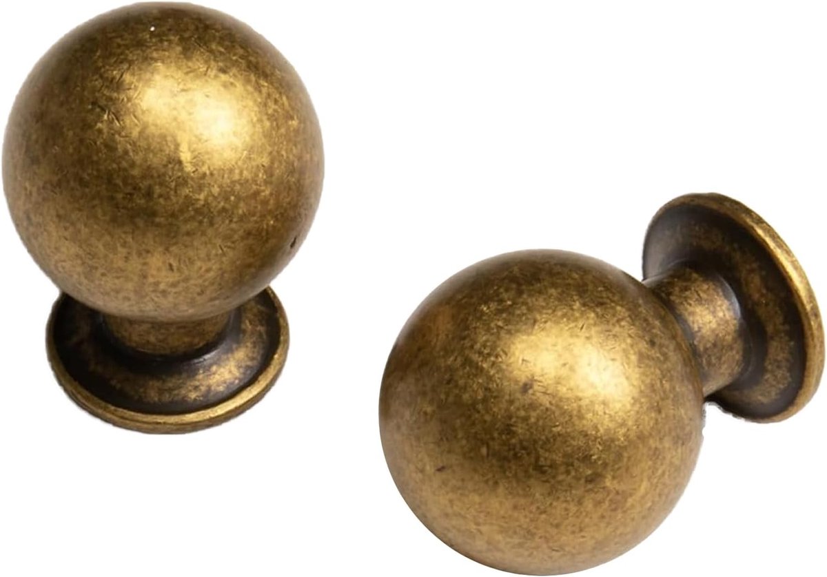 Ladegrepen 2 stuks - klassieke vintage messing - sterke zinklegering - perfect voor meubels - ShopVlot