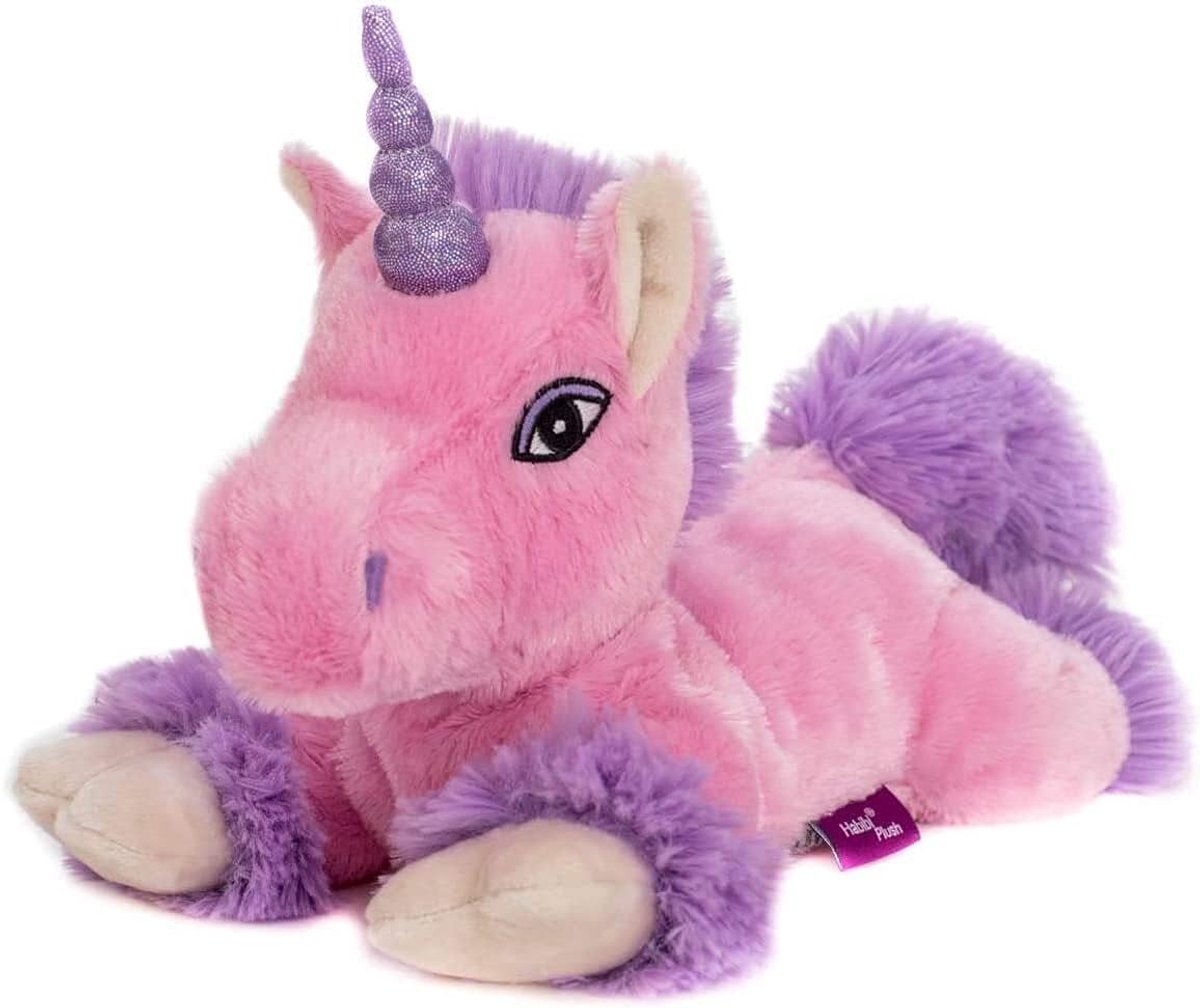Bouillotte verwarmend - 32 cm - licorne rose met pailletée corne - voor ontspanning en comfort - ShopVlot