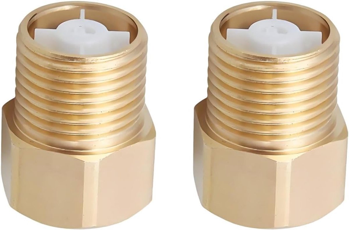 Terugslagklep 3/4 inch - Messing - Voorzien van binnen- en buitendraad - Bescherming tegen terugstroming - ShopVlot