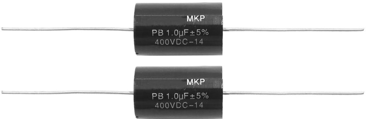 Audiophile audio condensator 1UF 400V - MKP serie - 2 stuks - voor luidspreker-crossover - ShopVlot