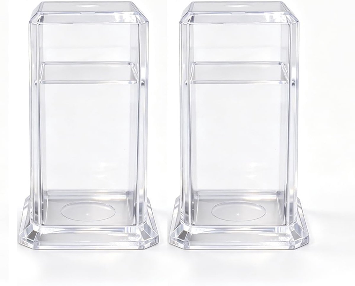 Tandenstokerhouder 2 Stuks - Transparant Acryl - Met Deksel - Ideaal voor Eetgelegenheden - ShopVlot