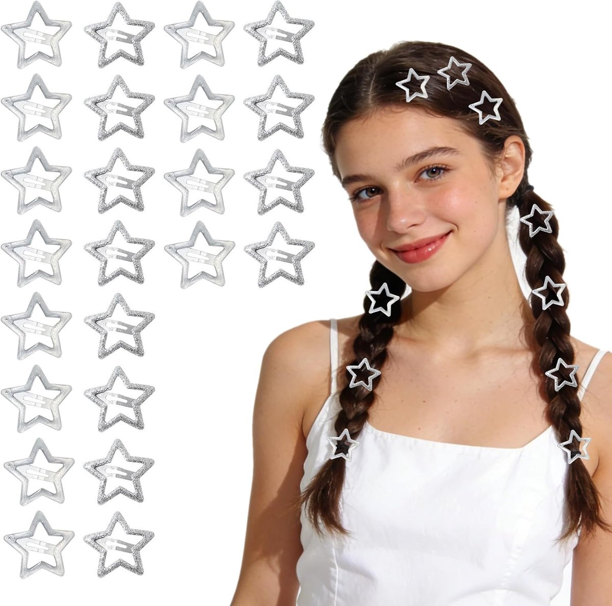 Haarspeld stervormig - metalen speld - elegant ontwerp - voor een trendy look - ShopVlot
