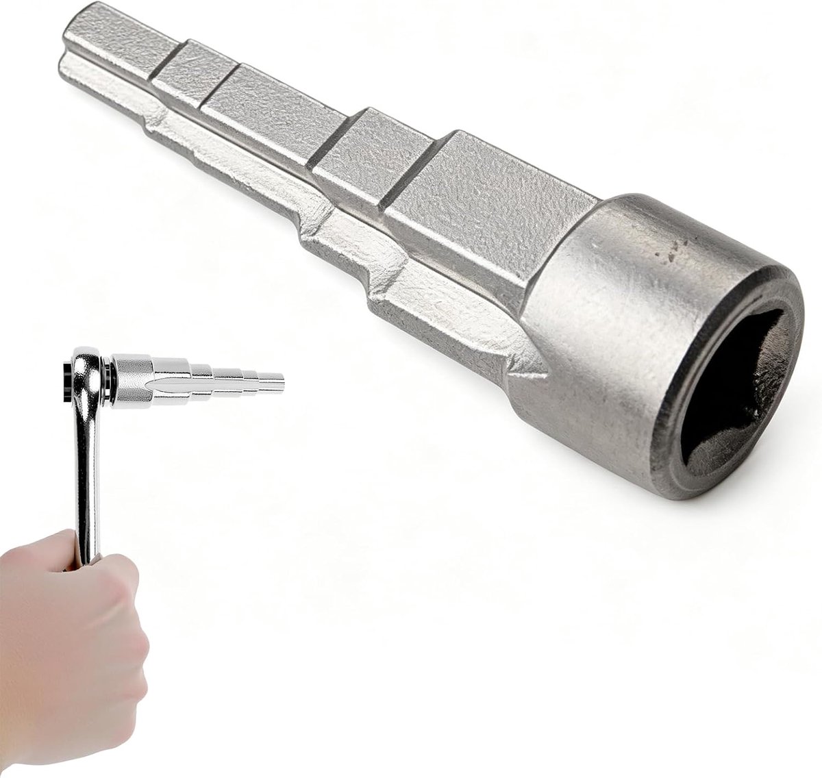 Universele trapsleutel 1/2 inch - 5-traps verwarmingssleutel - geschikt voor sanitair en verwarming - ShopVlot