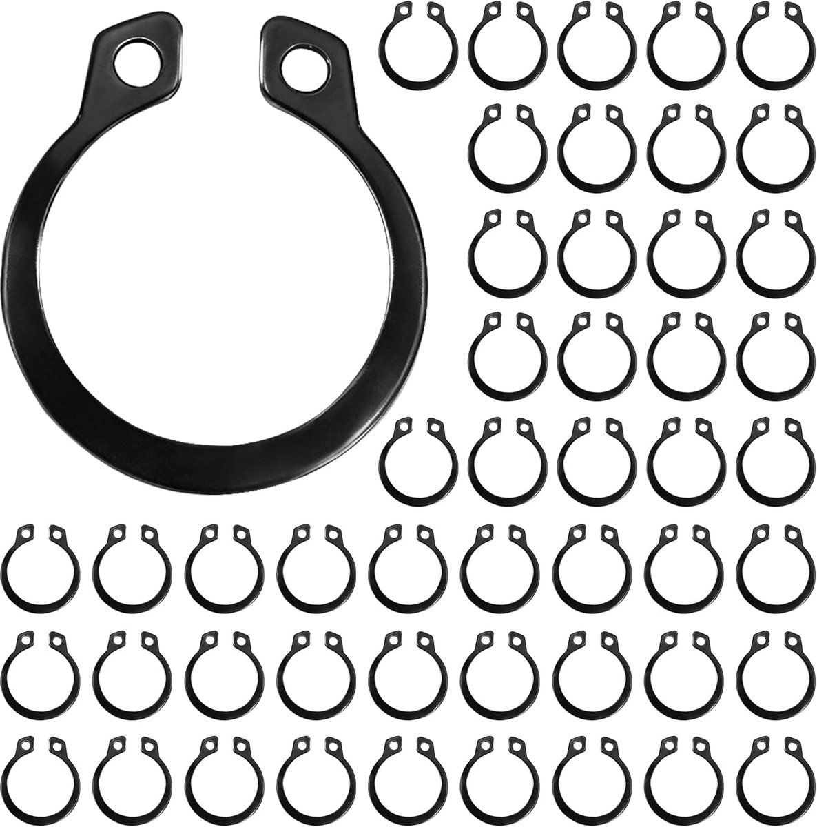 Veiligheidsring C-clip 34 mm - koolstofstaal - externe elastische ringen - langdurige bescherming voor lagers - ShopVlot