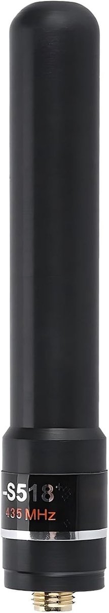 Mobiele antenne SMA-F kort - Dualband 145/435 MHz - Hoge gain tot 3 km bereik - Geschikt voor Baofeng UV-5R - ShopVlot